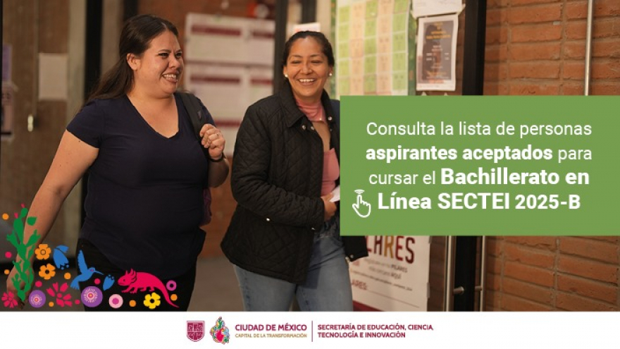 Personas aspirantes aceptadas al BLSECTEI, Generación 2025-B