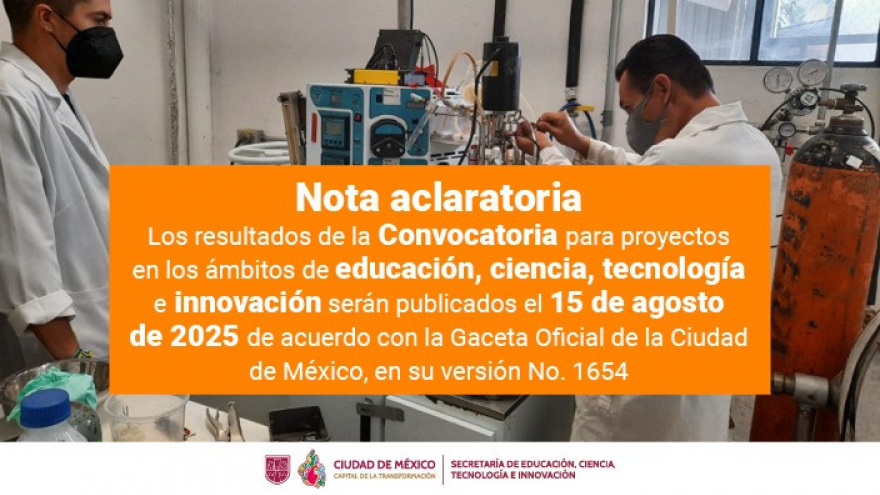 Convocatoria proyectos de educación, ciencia, tecnología e innovación 2025.
