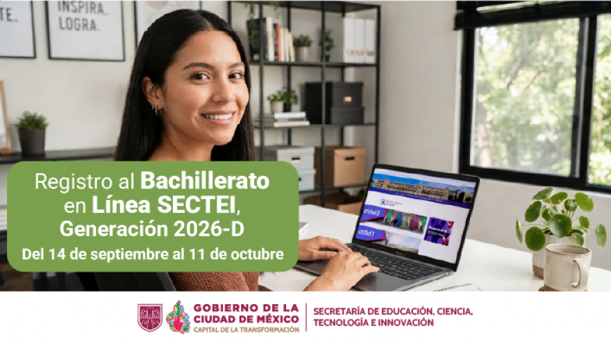 Realiza tu registro al Bachillerato en Línea SECTEI